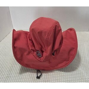 Outdoor research Sunbriolet Sun Hat Size Large Red UPF Outdoors Summer